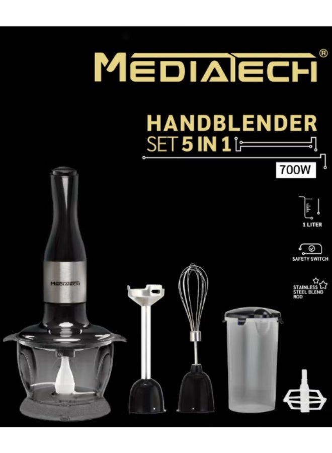 Mediatech 5 In 1 Hand Blender | MT-HB14