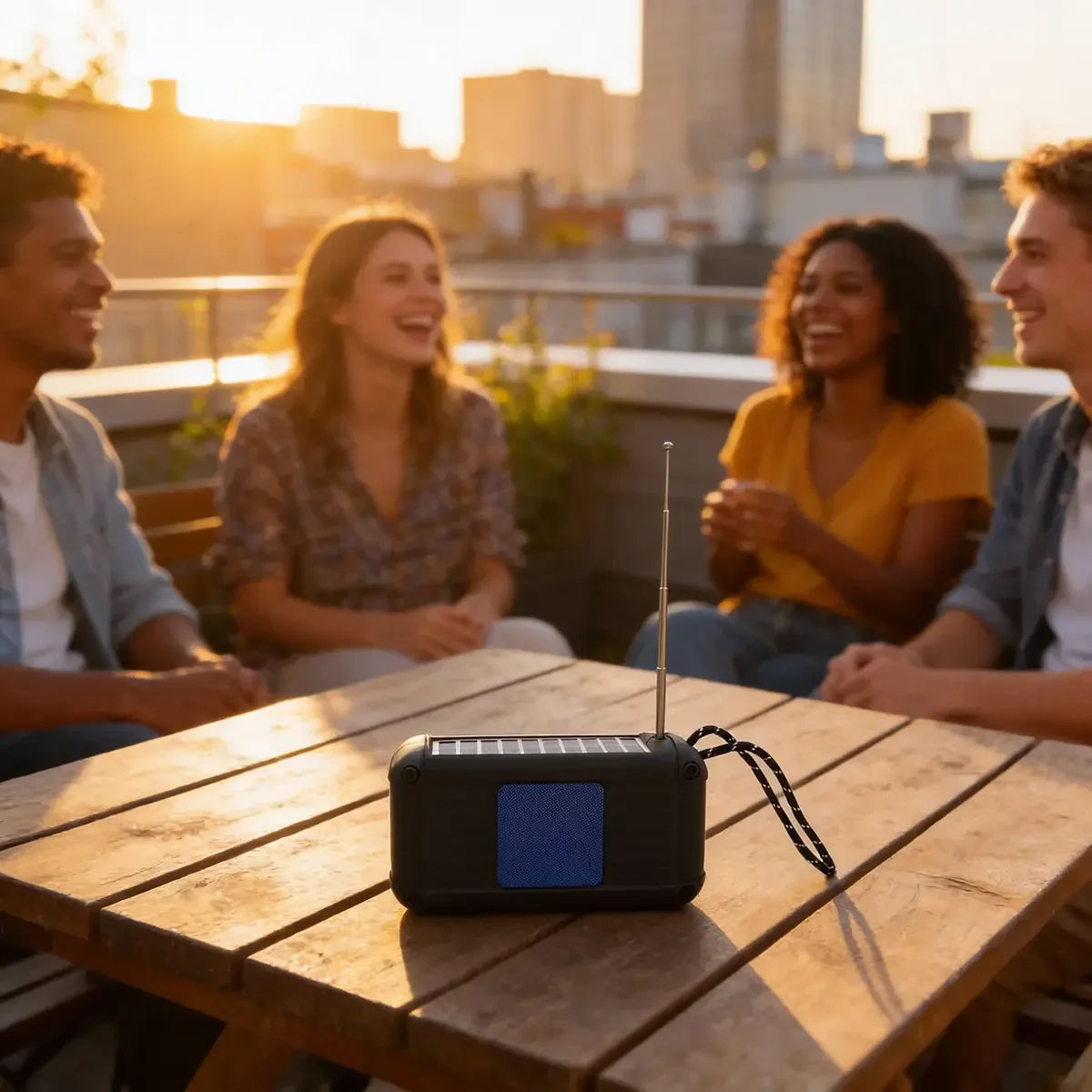 سماعة TO-T20 Bluetooth تعمل بالطاقة الشمسية مع راديو FM