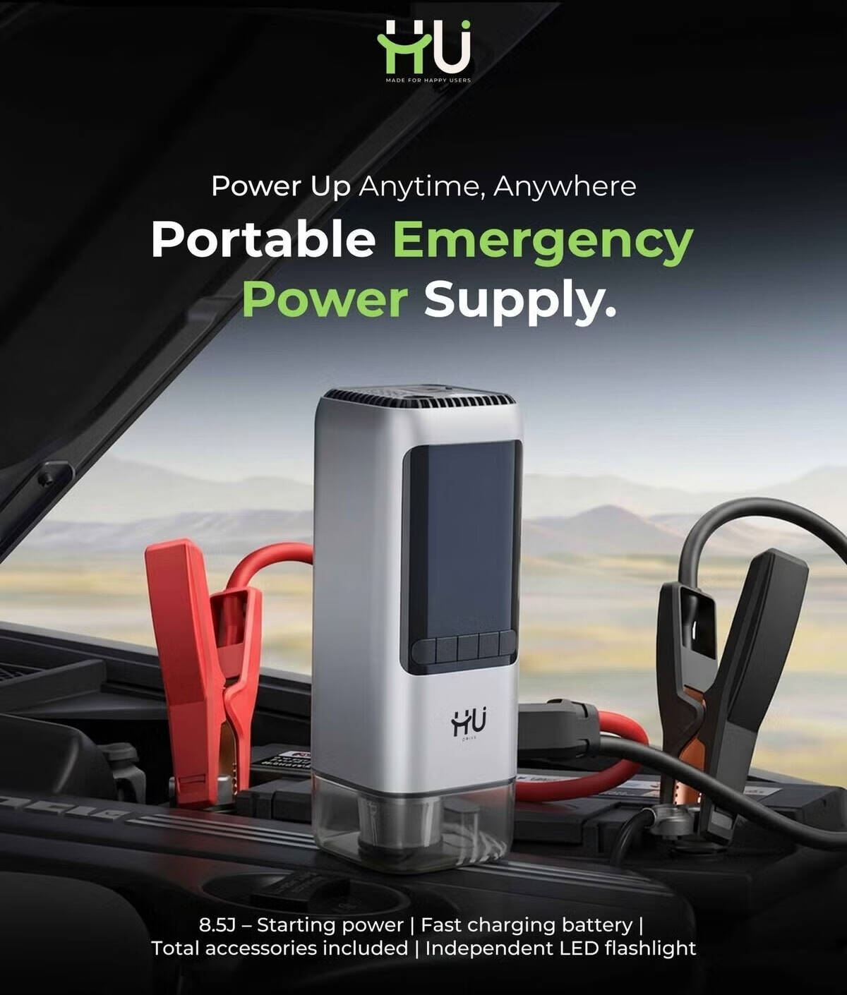 HU EMERGENCY POWER SUPPLY MULTI FUNCTIONAL ALL IN ONEHDR-1001