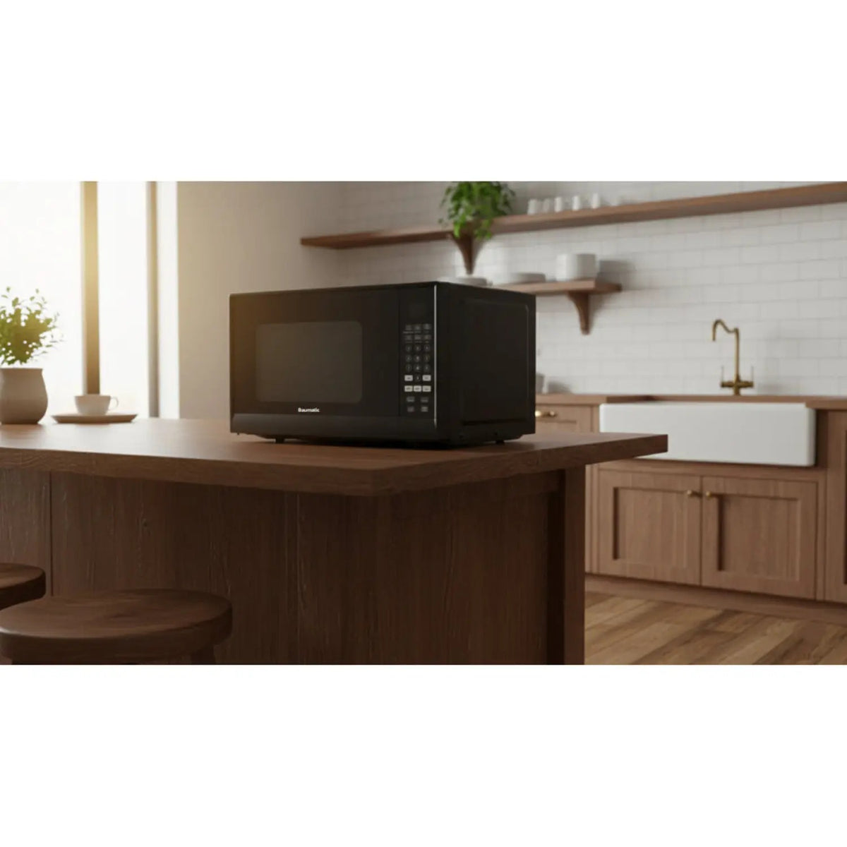 Baumatic Glass Finish Microwave Oven – Multiple cooking functions for versatile meal preparation BMEMWFS25BL — Image 3
