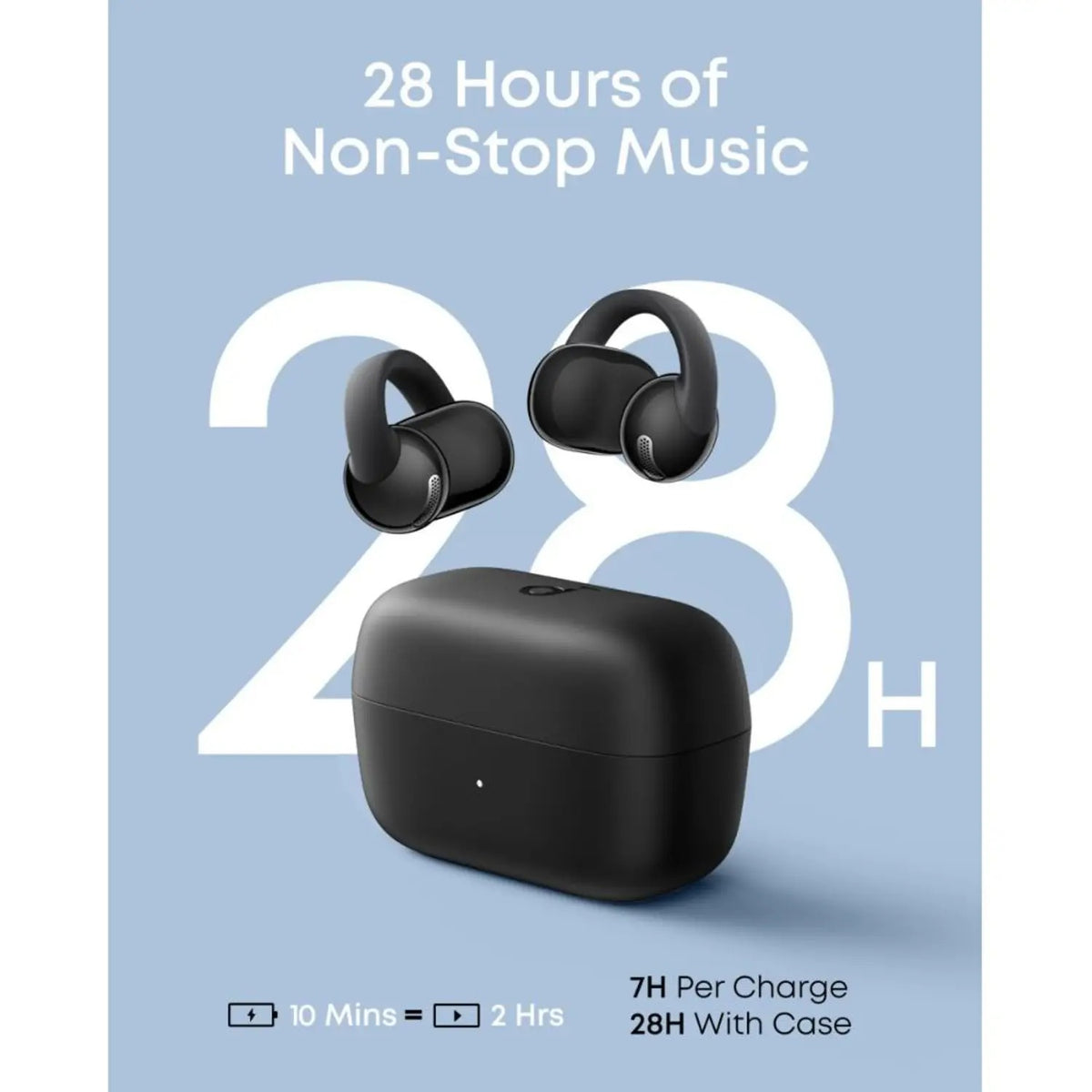 Soundcore C50i Open-back True Wireless Clip-on Earbuds - Black ( D1101H11) — Image 4