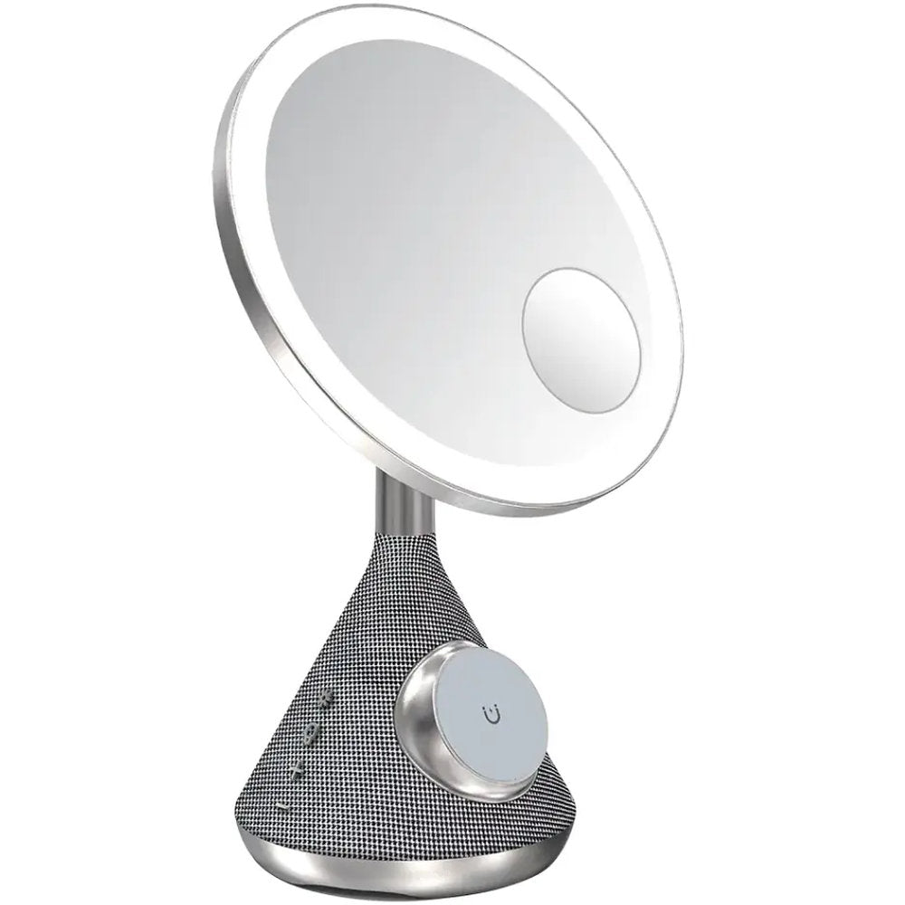 Porodo Lifestyle 15W Zoomed Mirror Magnetic Wireless Charger with Speaker & Adjusta
