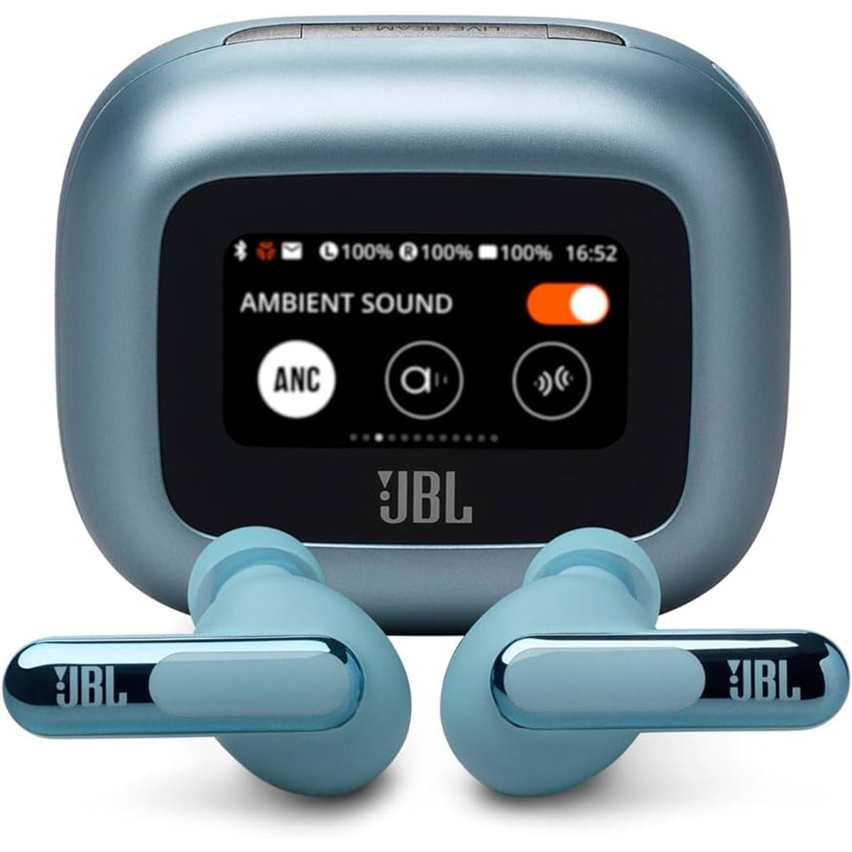 JBL LIVE BEAM 3 True Wireless Noise Cancelling Closed-Stick Earbuds (Blue)