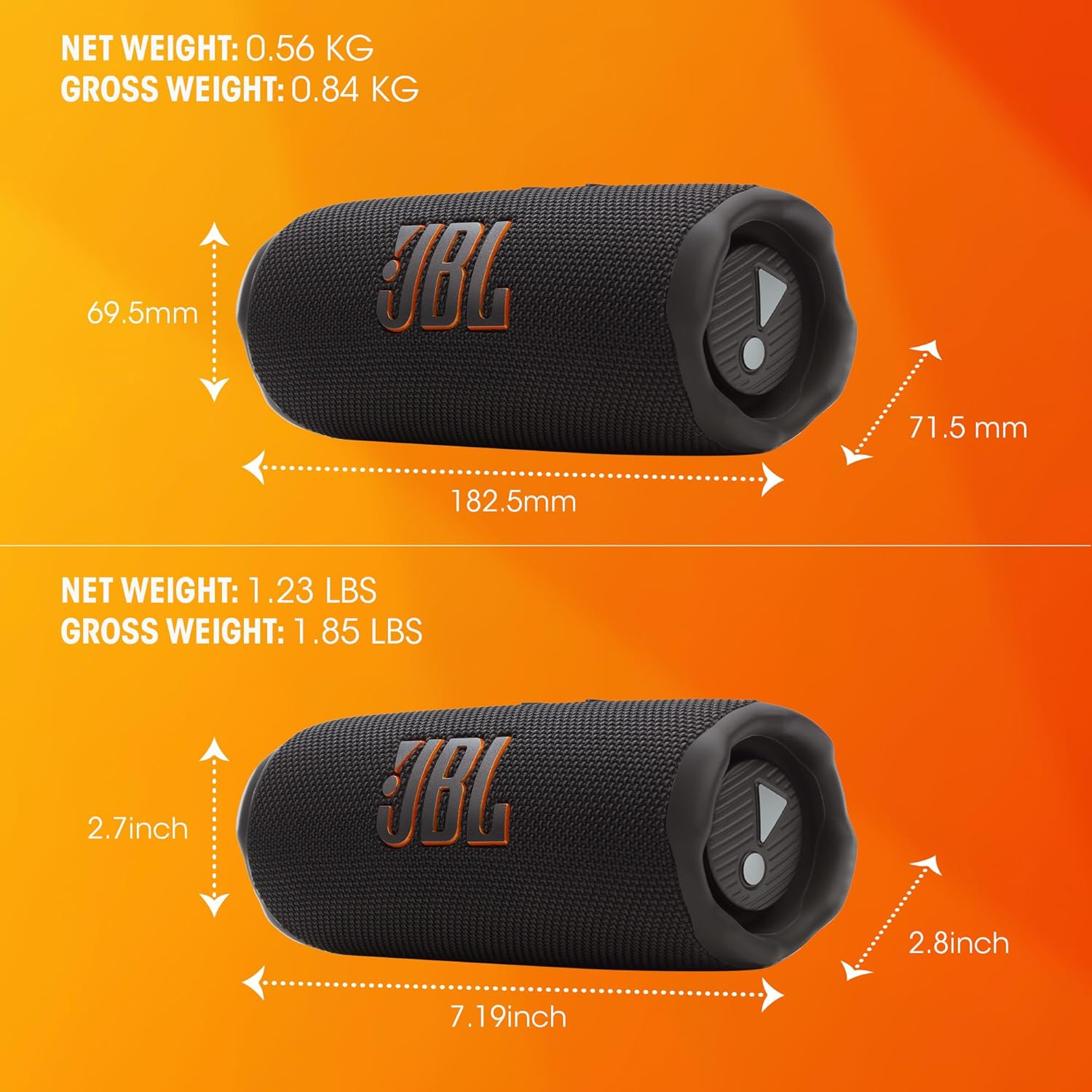 JBL FLIP 7 Portable Waterproof and drop-proof Speaker (PINK)