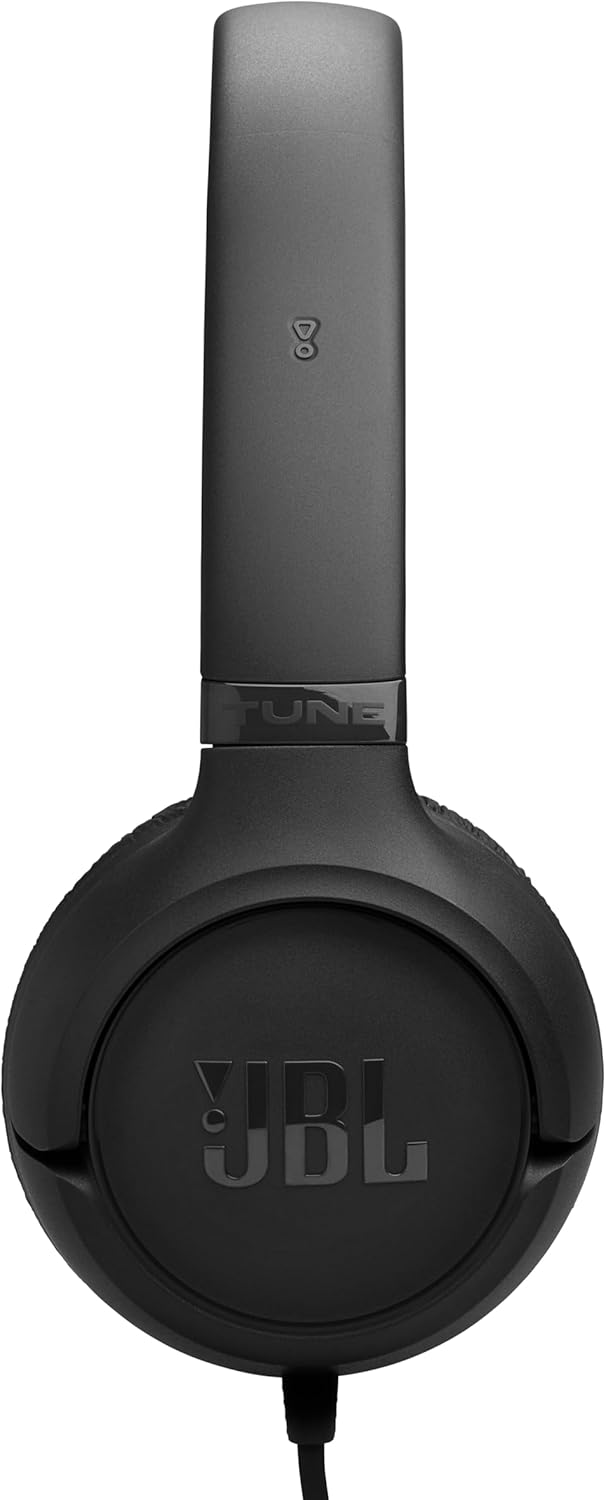 JBL Tune 530 Wired On-Ear Headphones (Black)
