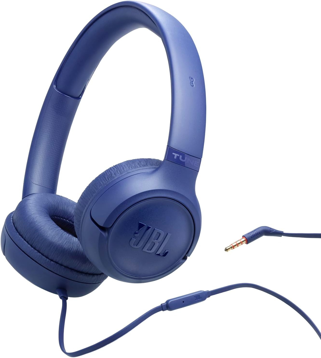 JBL Tune 530 Wired On-Ear Headphones (Blue)