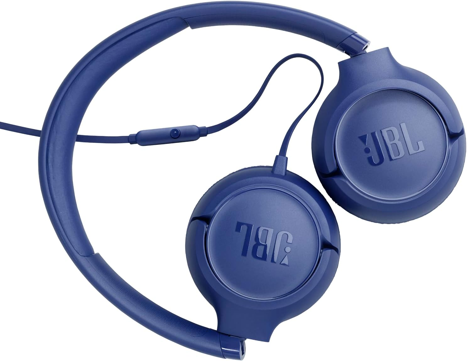 JBL Tune 530 Wired On-Ear Headphones (Blue)