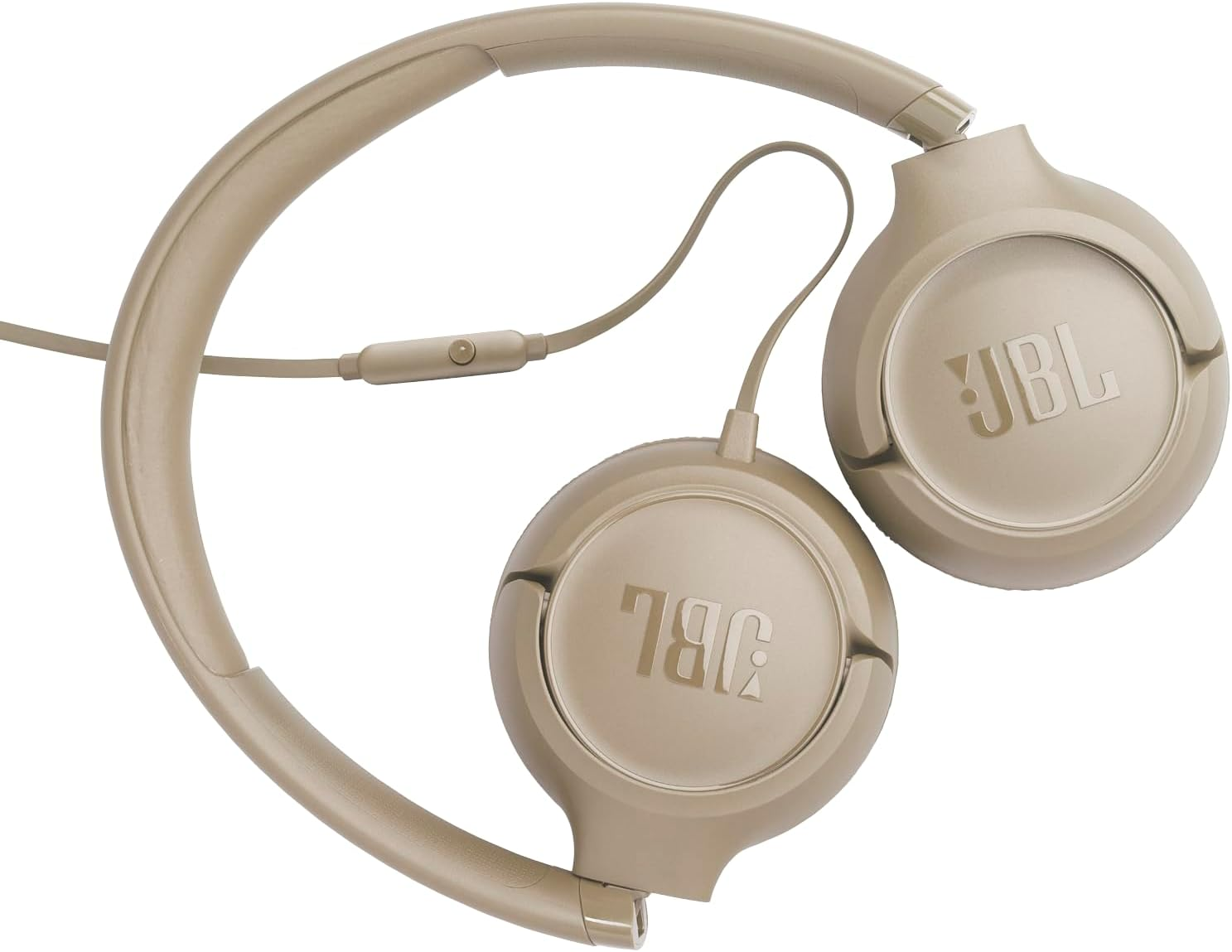 JBL Tune 530 Wired On-Ear Headphones (BEIGE)