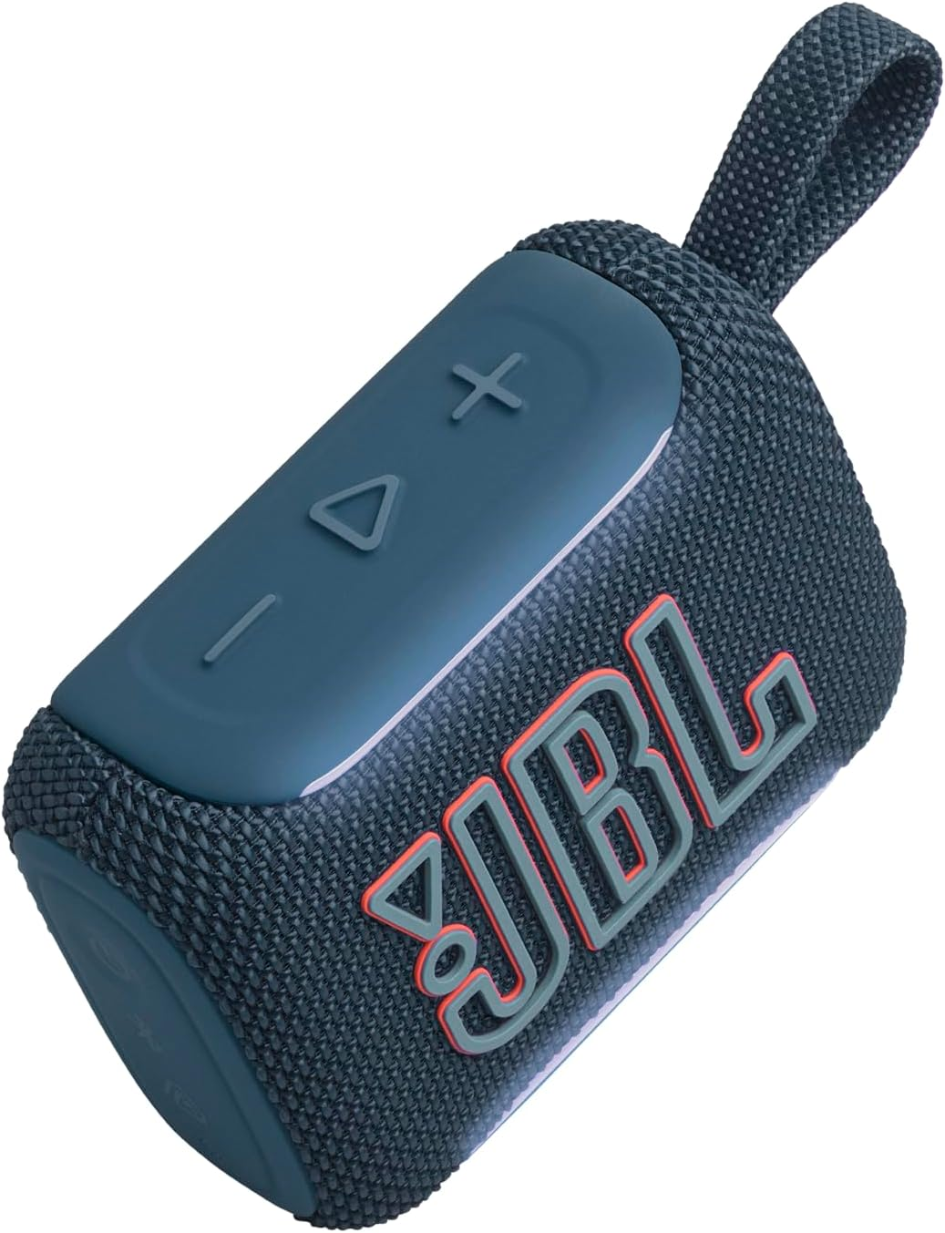 JBL Go 5 Portable Bluetooth Speaker with Ambient Edge Lighting (Blue)