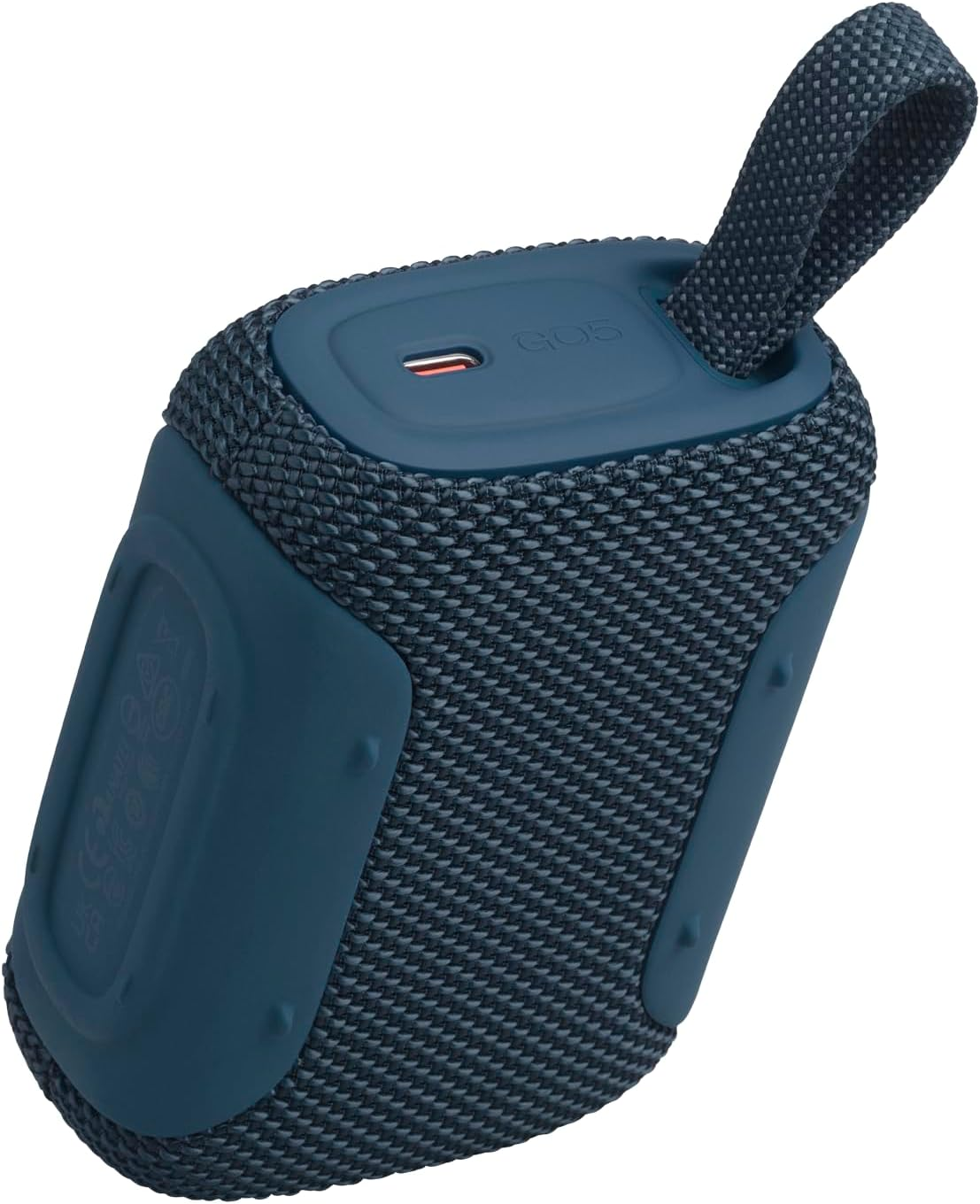 JBL Go 5 Portable Bluetooth Speaker with Ambient Edge Lighting (Blue)