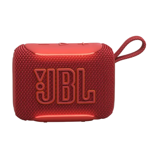 JBL Go 5 Portable Bluetooth Speaker with Ambient Edge Lighting (Red)