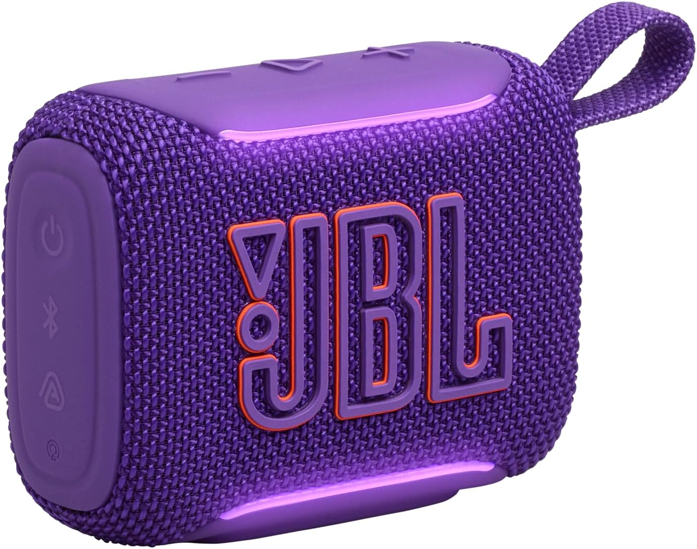 JBL Go 5 Portable Bluetooth Speaker with Ambient Edge Lighting (Purple)