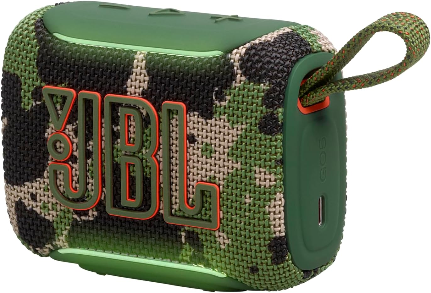 JBL Go 5 Portable Bluetooth Speaker with Ambient Edge Lighting (ARMY)