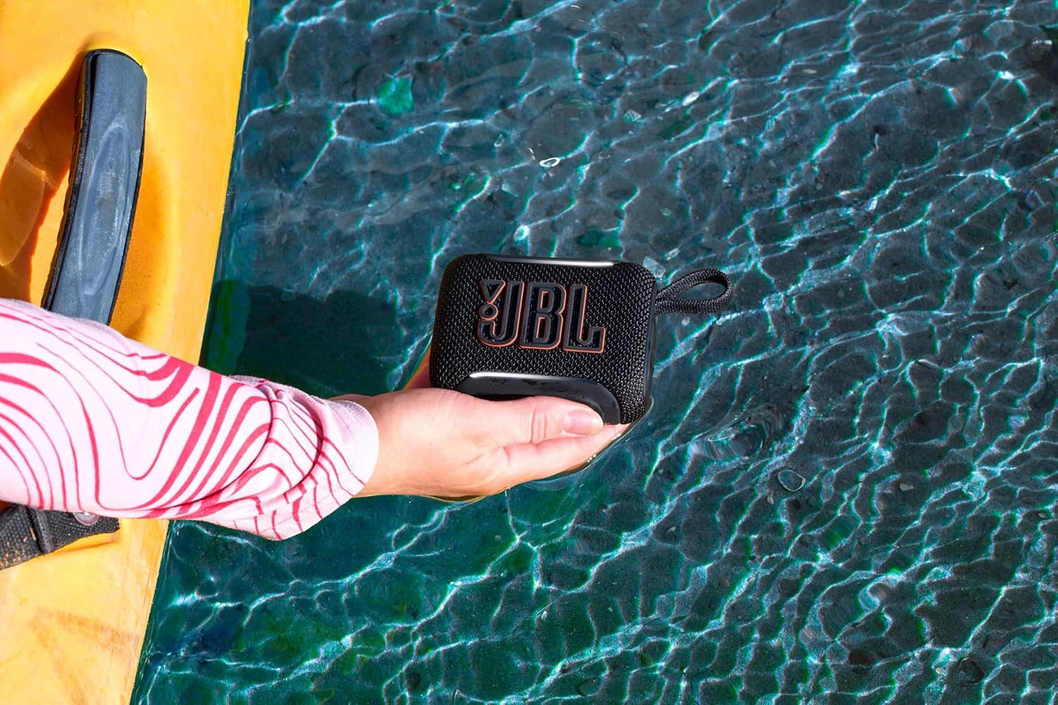 JBL Go 5 Portable Bluetooth Speaker with Ambient Edge Lighting (ARMY)