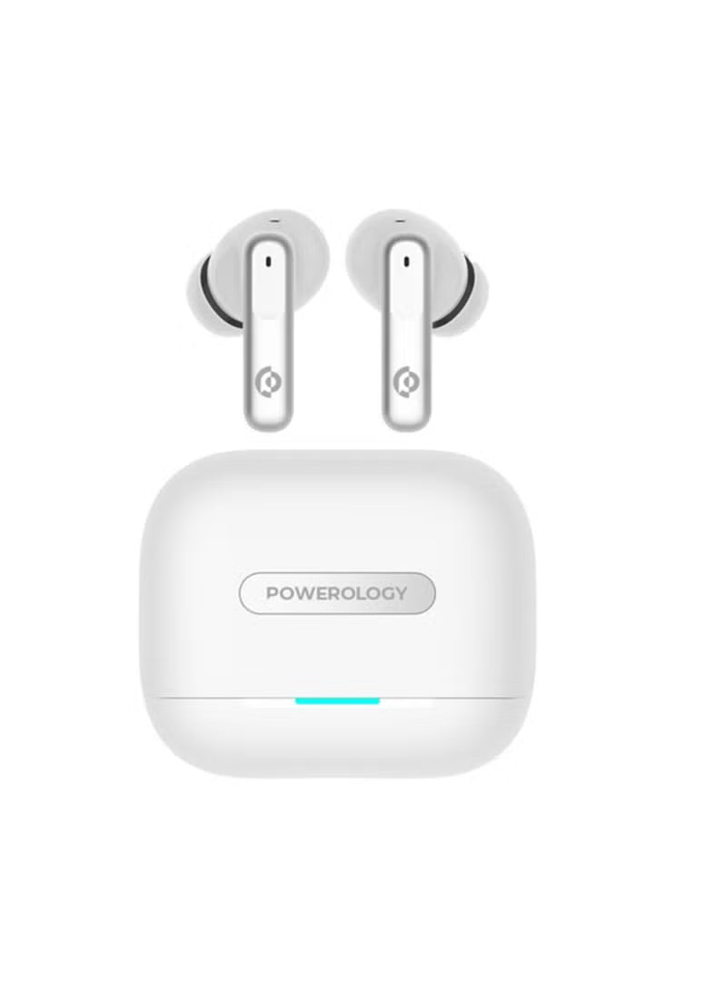 Powerology سماعة أذن Hybrid ANC+ENC 6Mic
