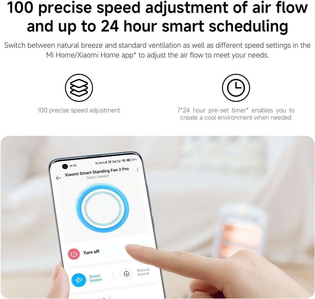 XIAOMI SMART STANDING FAN 2 PRO UK 38755 — Image 9