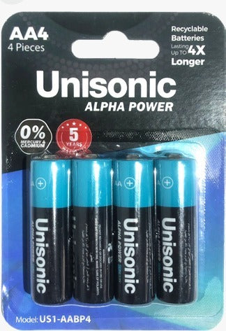 Unisonic Alpha Plus Battery Aa 4pcs/Pack Us1-Aabp4 — Image 1