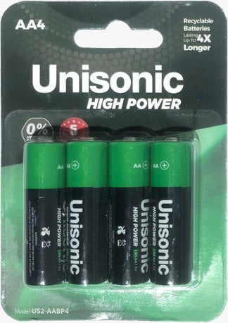 Unisonic High Power Battery Aa 4pcs/Pack Us2-Aabp4 — Image 1