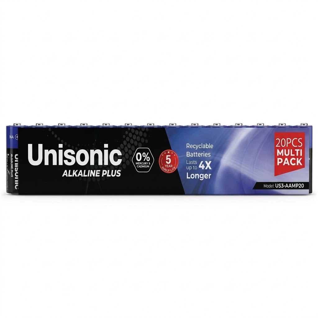 Unisonic Alkaline Battery Aa 20pcs Multipack Us3-Aamp20 — Image 1