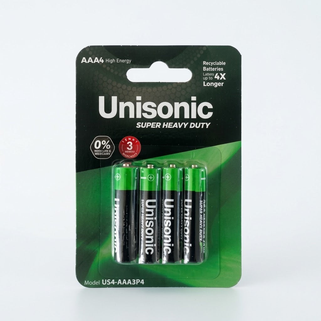 Unisonic Super Heavy Duty Aaa 4pcs/Pack Us4-Aaabp4 — Image 1