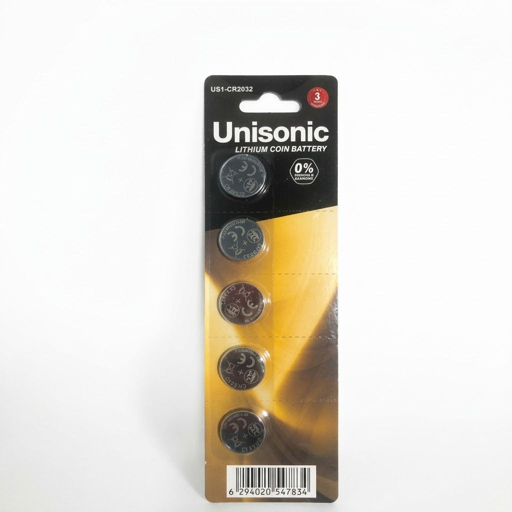 Unisonic Lithium Battery Cr2032 5pcs/Card Us5-Cr2032 — Image 1