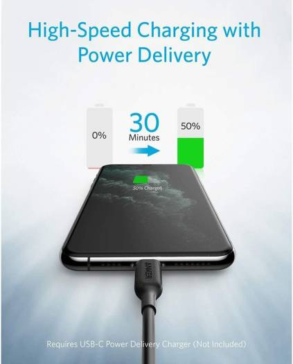 Anker P/Line III USB-C to LTG 2.0 Cable 3ft A8832H11