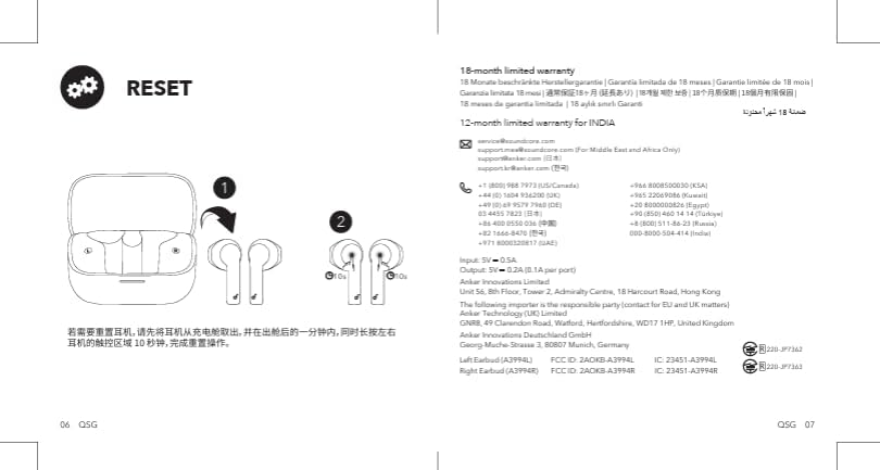 Soundcore K20i by Anker Semi-in-Ear Earbuds Bluetooth Wireless 36H Playtime A3994H11