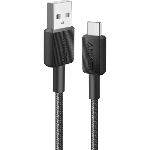 Anker 322 USB-A To USB-C Cable 3Ft -A81H5H21 (Black)