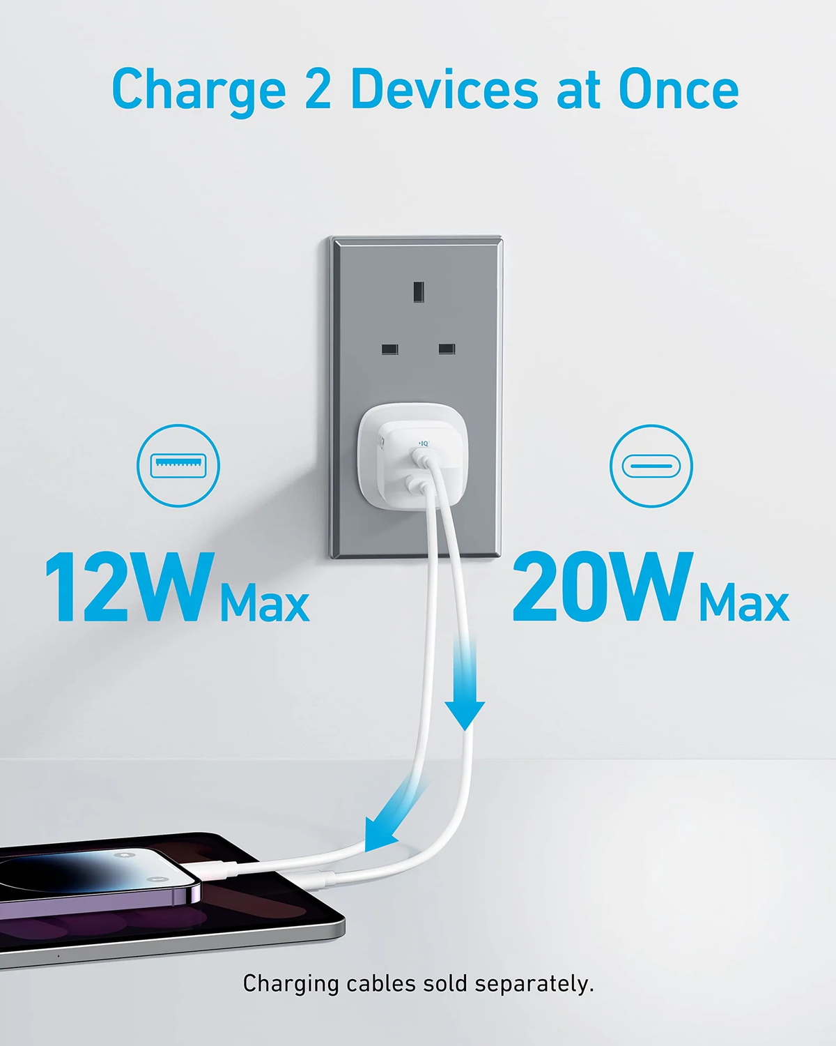 Anker 323 Charger 33W 3ft C-l bundle-B2331K21