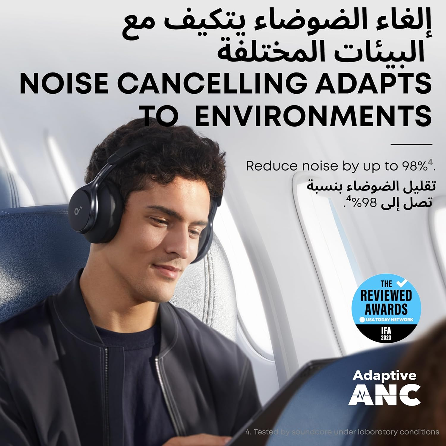 Soundcore by Anker Space One Wireless Over-Ear Noise Cancelling Headphones