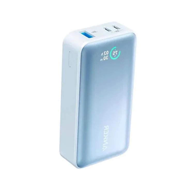 Anker Power Bank, 533 Power Bank 30W Power IQ 3.0 Portable Charger with PD 30W A1256H (Blue)