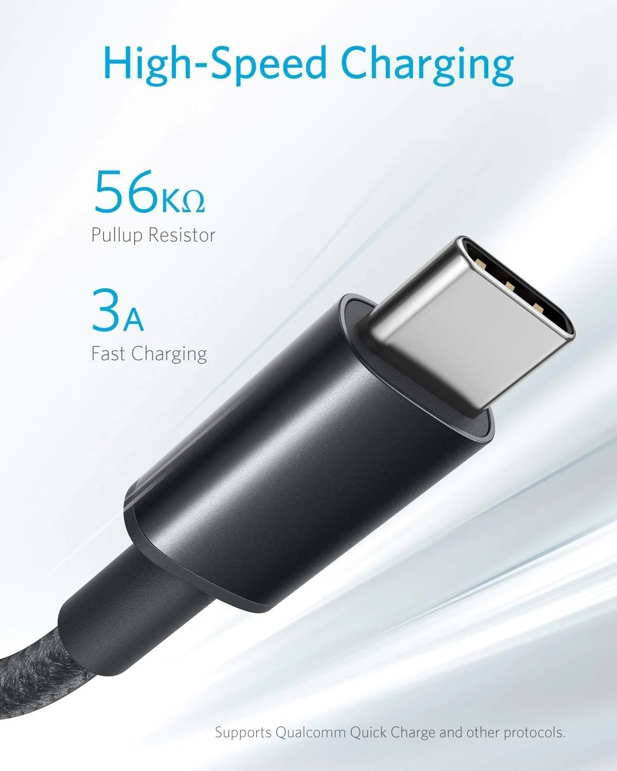 Anker Nylon Cable Usb-A TO Usb-C 6 ft Braided B2B A8173H11