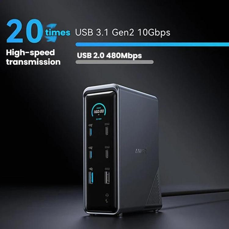 Anker Prime Charging Docking Station 160W-Gray-A83B62A1