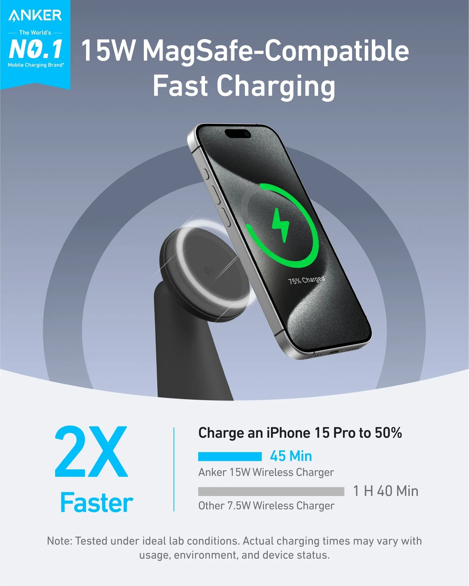 Anker MagGo Wireless Charger 2in1 A25M7H11