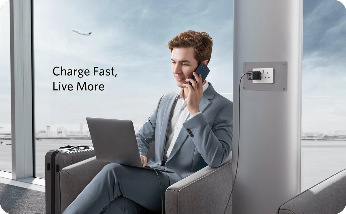 Anker PowerPort III 3-Port 65W Pod-Black-A2667K14