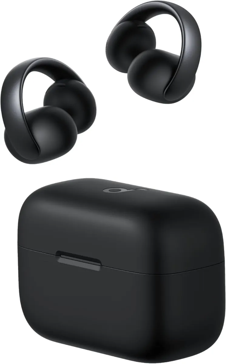 Anker Soundcore AeroClip Open-Ear Clip-On Earbuds A3388H (Black)