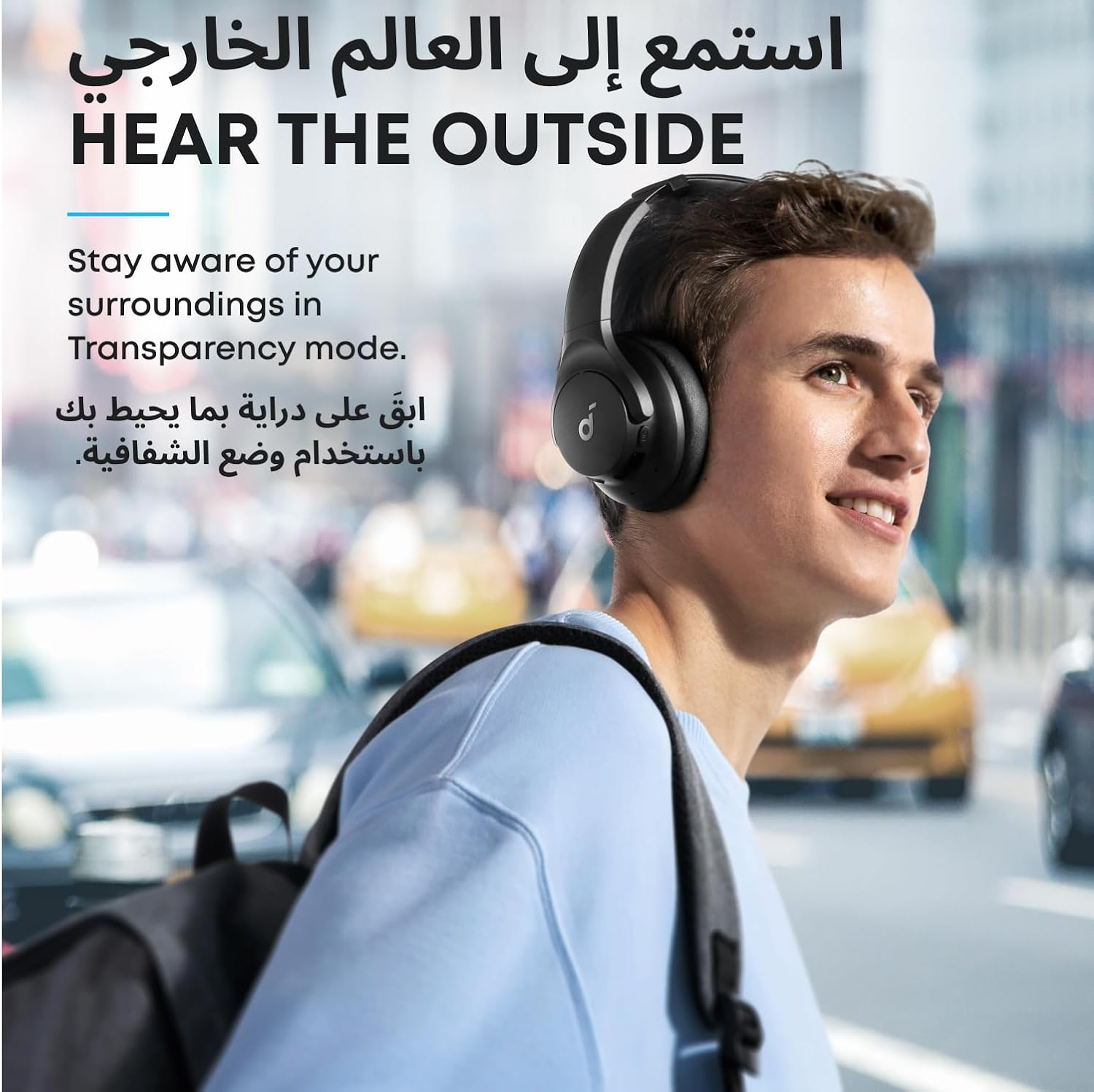 Soundcore by Anker Q20i Hybrid ANC Headphones Wireless Over-Ear Bluetooth 44H