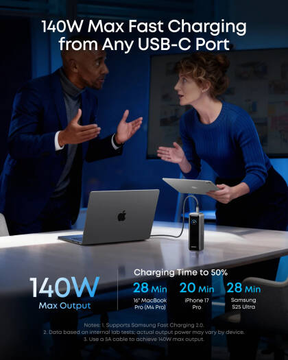 Anker Prime 20000mAh PB 220W -Black - A110BH11