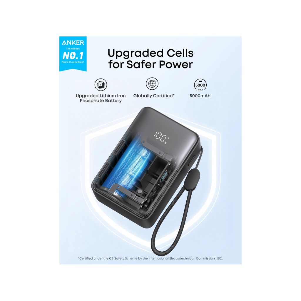 Anker Zolo Power Bank 5000mAh 15W Fast Charging A110KH