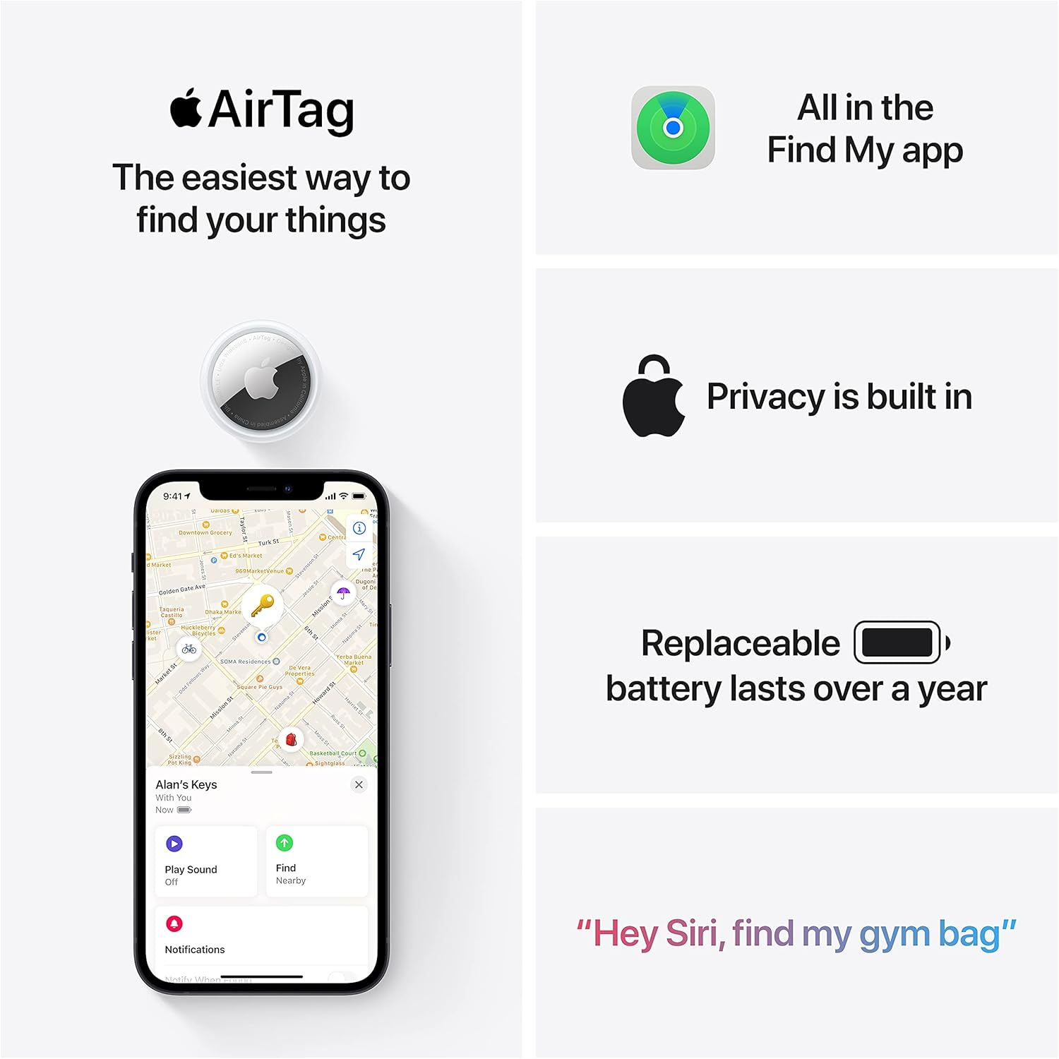 Apple AirTag (4 Pack) MX542LL/A