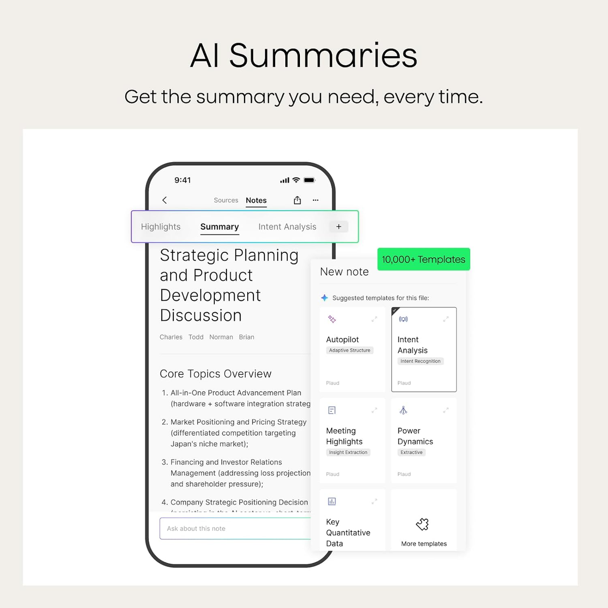 Plaud Note Pro The world's most advanced AI note taker.