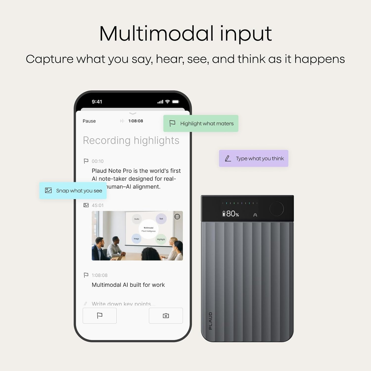 Plaud Note Pro The world's most advanced AI note taker.