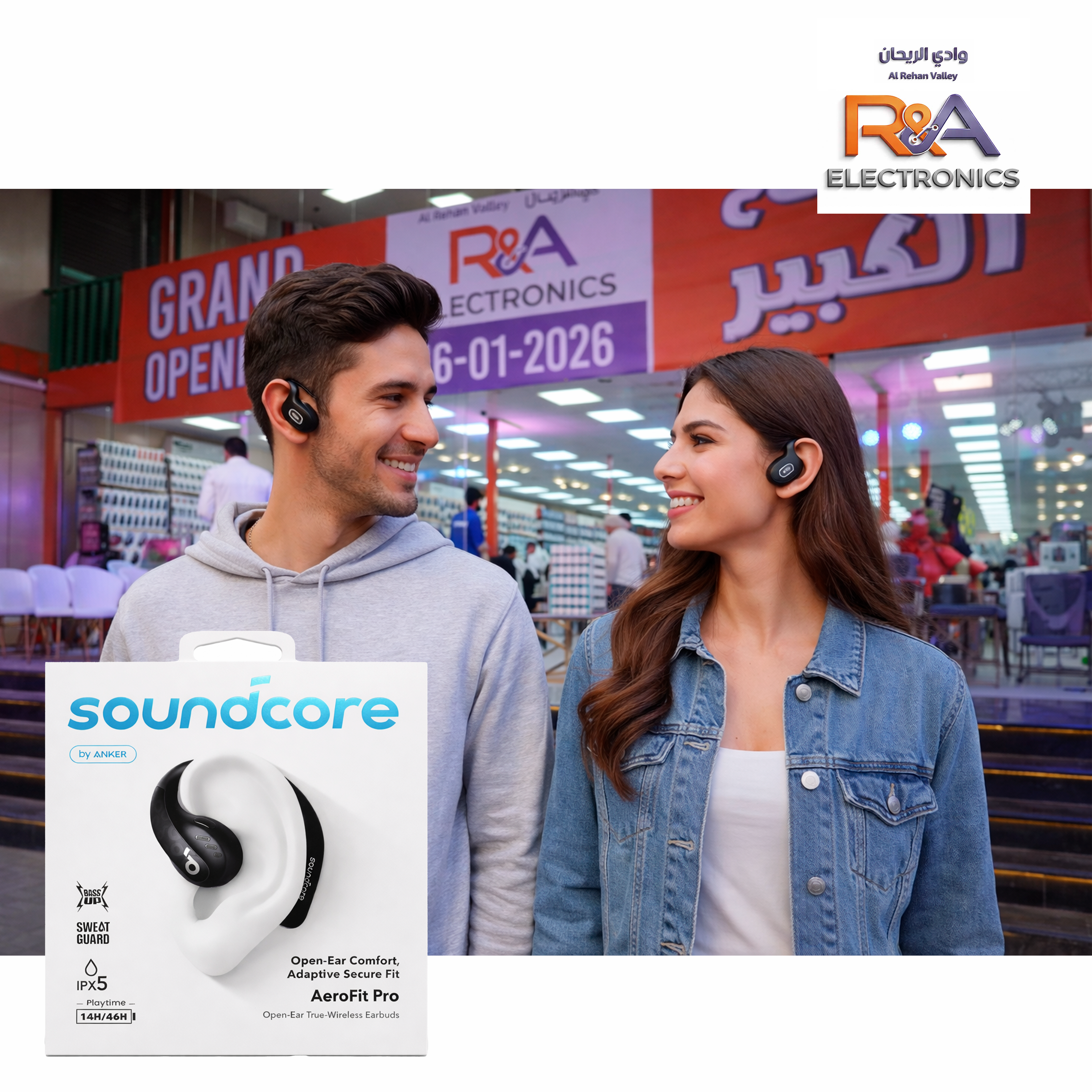 سماعات Soundcore AeroFit Pro مفتوحة الأذن لاسلكية – من Anker