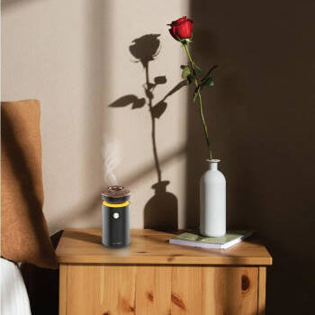 Powerology Oudan Smart Incense Bakhoor Burner with Ambient Light & Rechargeable Battery – Black