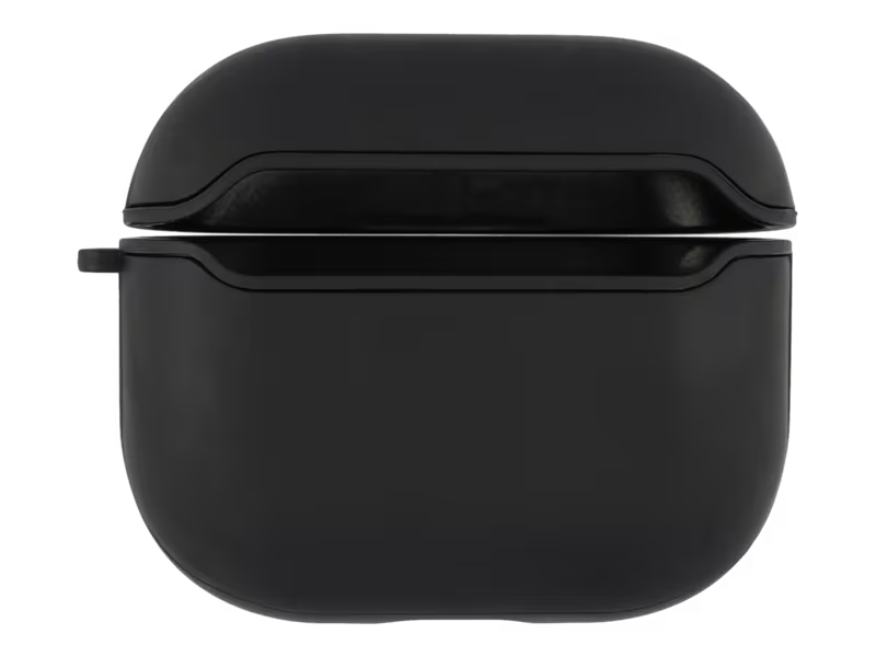 Mercedes-Benz Leather Case with Metal Logo for Airpods 3-black