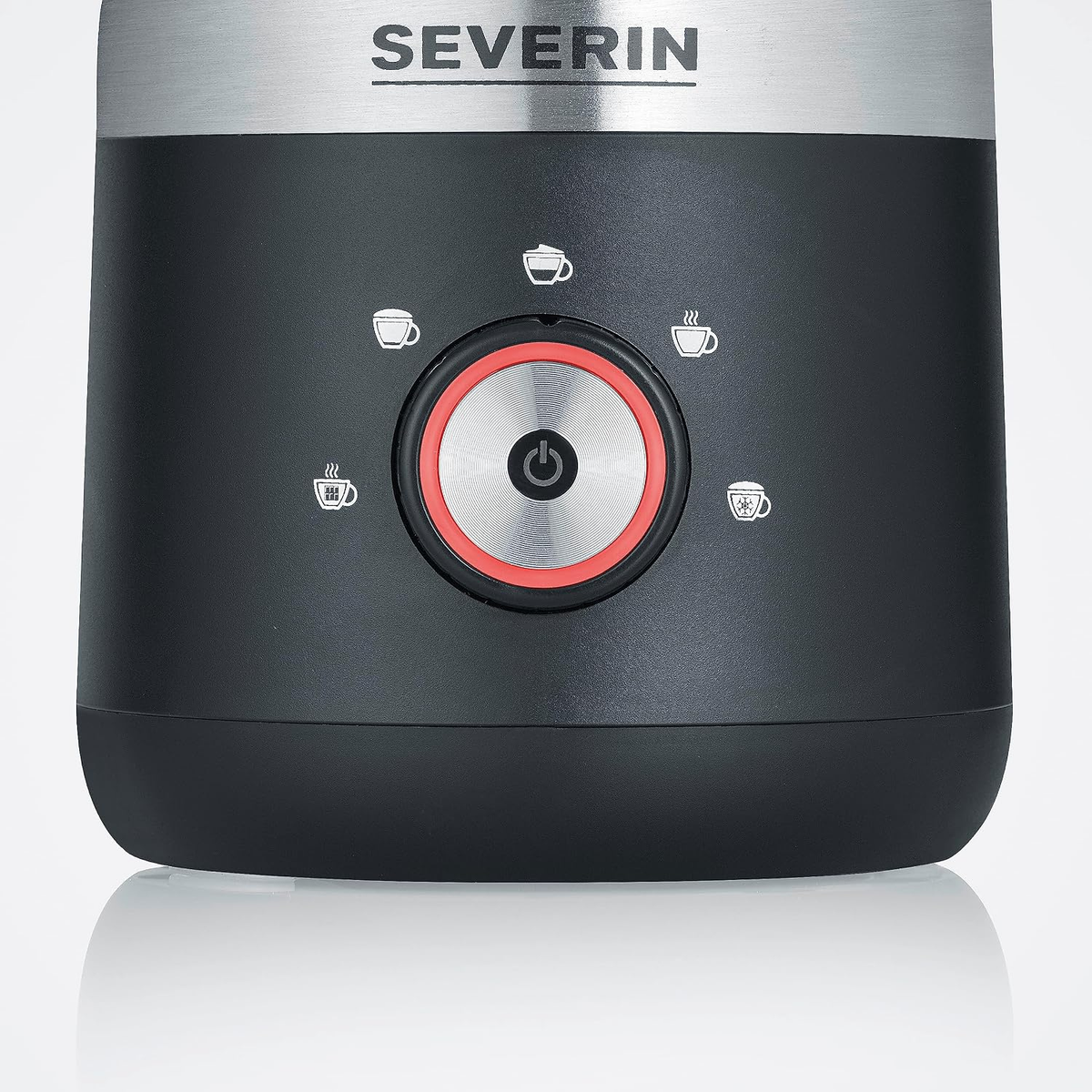 SEVERIN SM 3588 Induction Milk Frother 300 ml Hot and Cold Black and Silver (OT)