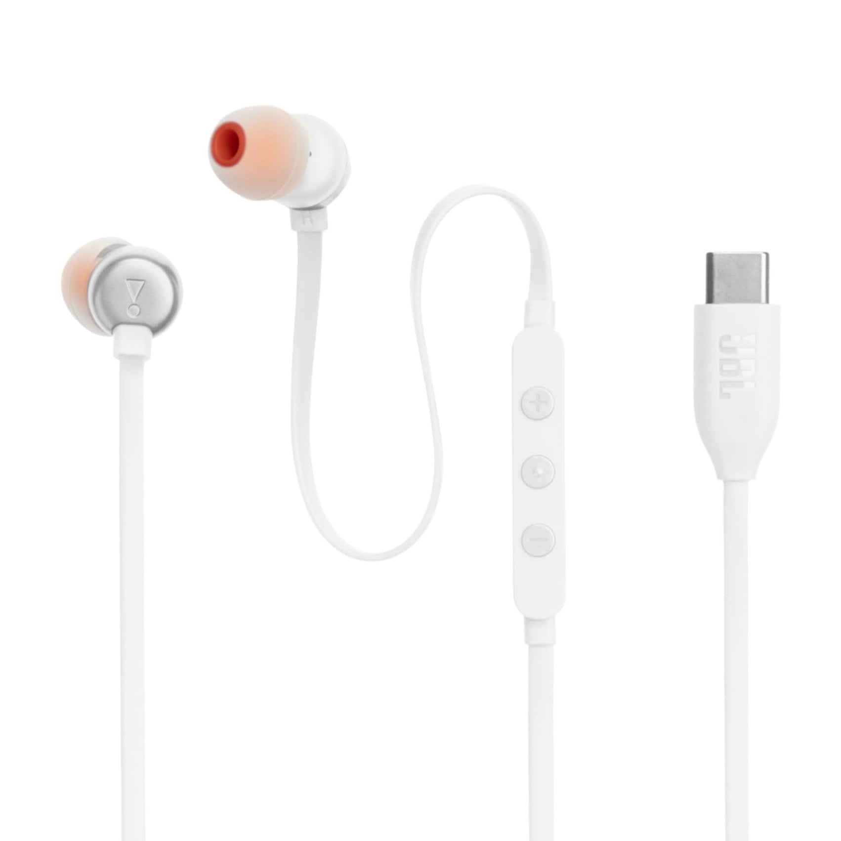 سماعات JBL Tune 310C USB-C Hi-Res داخل الأذن مع JBL Pure Bass – أسود / أبيض / أزرق / أحمر