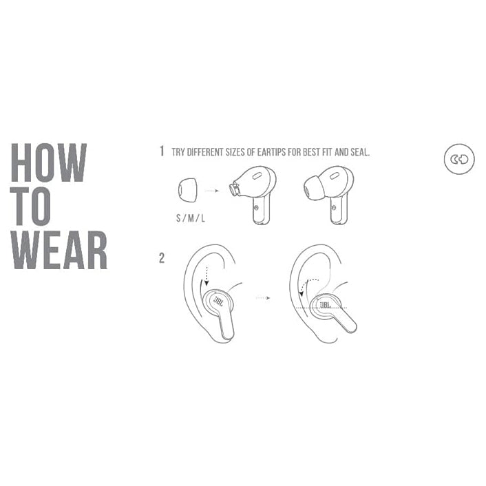 JBL Vibe 200TWS True Wireless Earbuds with Deep Bass & 20H Battery – Black