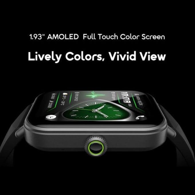 ساعة ذكية ORAIMO Nova 2 Lite بشاشة Amoled مقاس 1.93" - أسود OSW-814L-BK