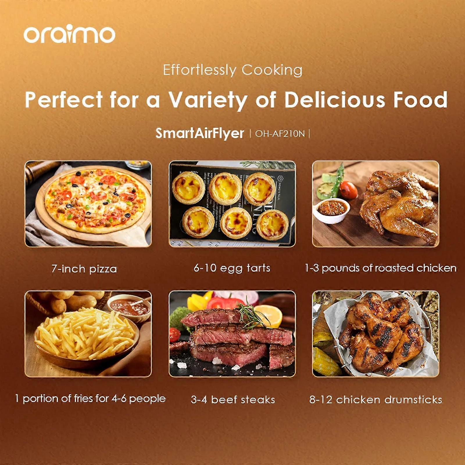 ORAIMO 5Ltr Capacity Smart Airfryer - Black OH-AF210N